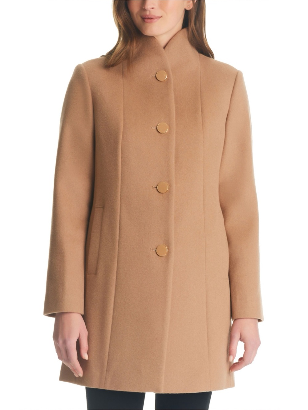 Kate Spade Camel Wool Blend Coat - Medium NEW
